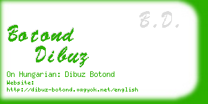 botond dibuz business card